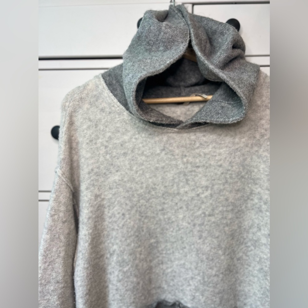 Free People Gray and Cream Hoodie - Picture 9 of 16